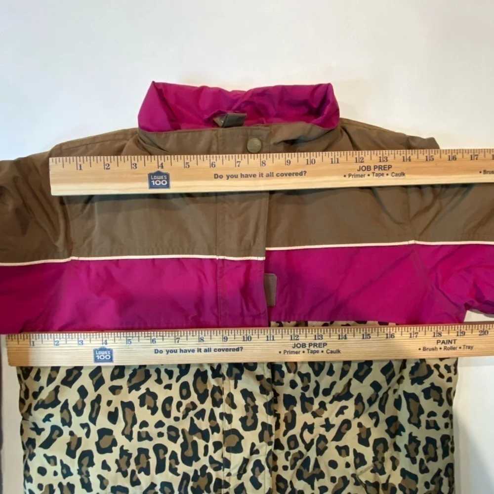 GIRLS ANIMAL Print Insulated All Weather Coat Size L (10-12)